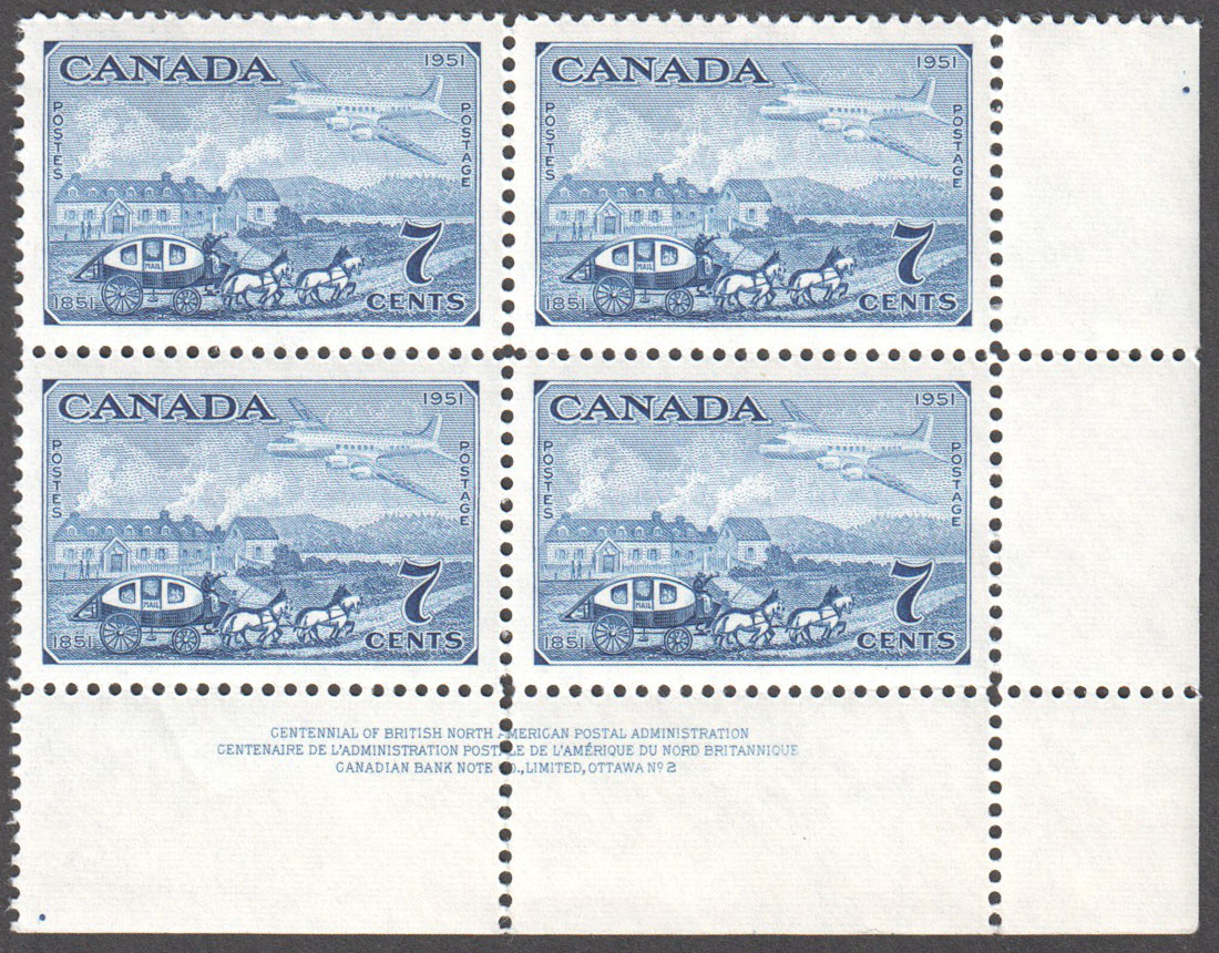 Canada Scott 313 MNH PB LR Pl 2 (A12-7) - Click Image to Close